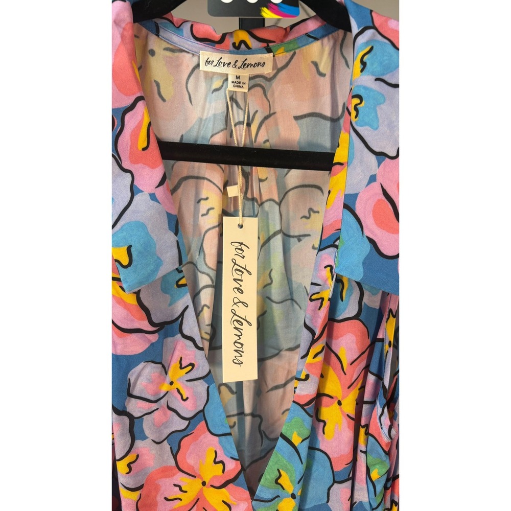 NWT For Love and Lemons Yasmin Floral Mini Dress (MSRP: $211) Medium - Picture 6 of 10